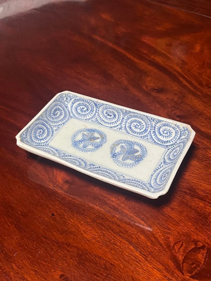 切込　長皿　蛸唐草　古伊万里　民藝　民芸　くらわんか　会津本郷　波佐見