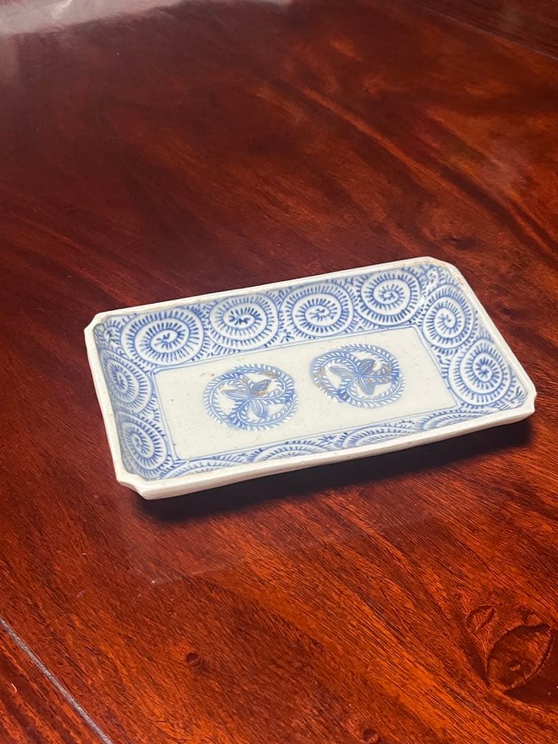 切込　長皿　蛸唐草　古伊万里　民藝　民芸　くらわんか　会津本郷　波佐見