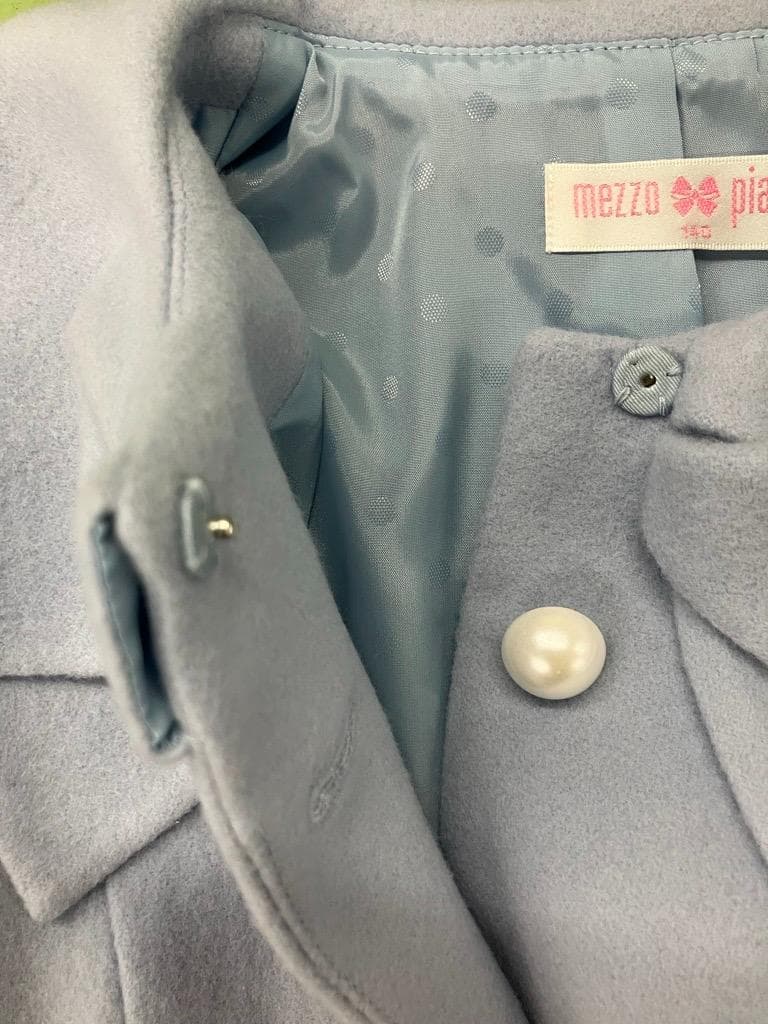 MezzoPiano　リボンカラー ウールコート140㎝