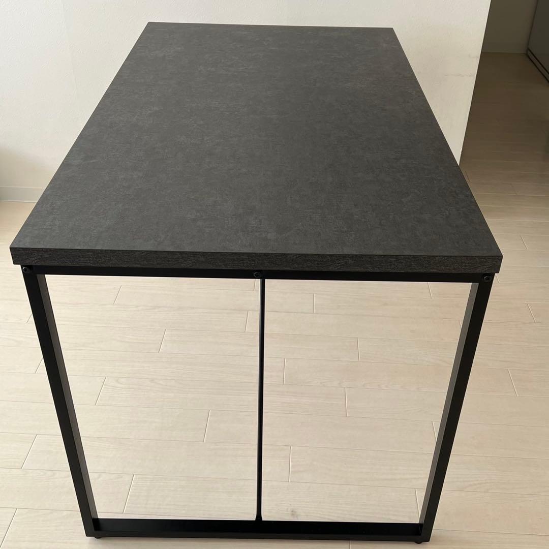 ニトリ　デスク　グレー　ダイニングテーブル
