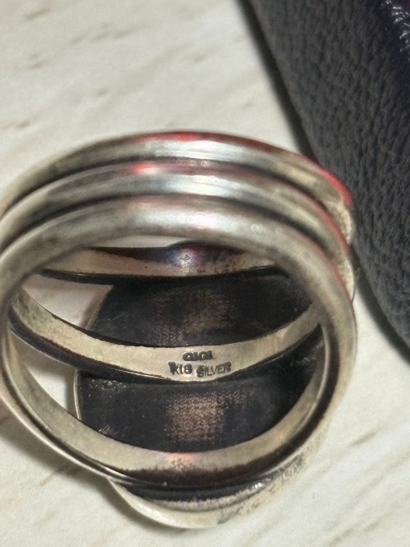 GIGI Artemis Navajo stone 925 K18 リング 9号