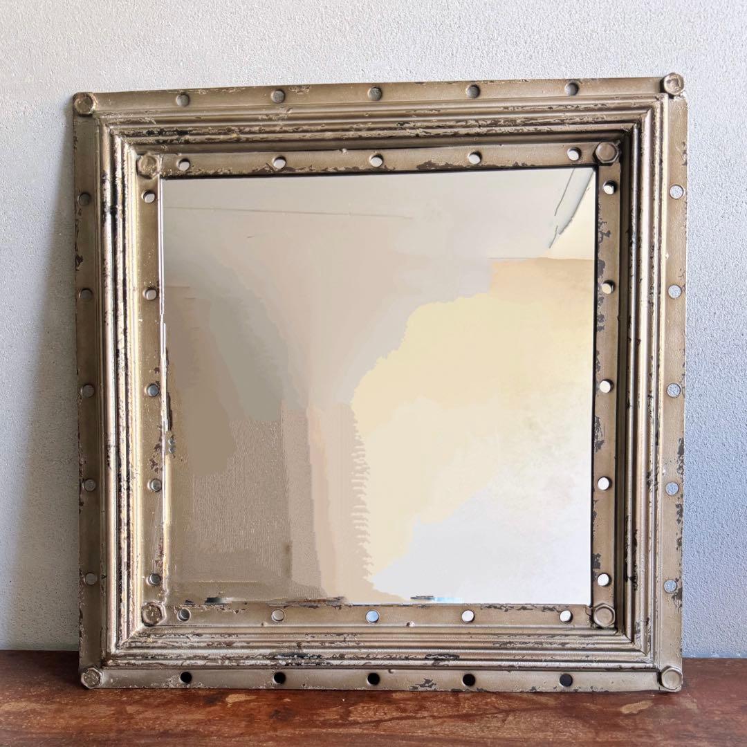 廃盤　DULTON インダストリアルミラー　鏡　ヴィンテージ　アンティーク　男前