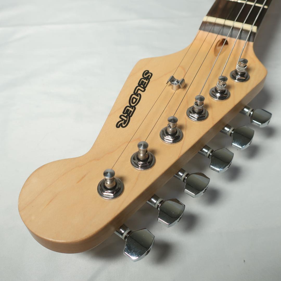 弦交換 美品 SELDER エレキギター ストラトタイプ BK