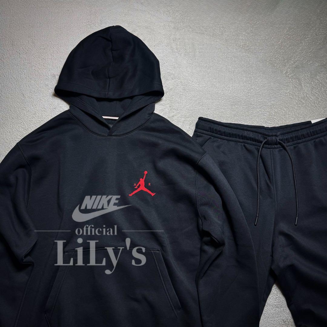 【Ｌサイズ】新品　ジョーダン上下セットアップ　ブラック　黒　NIKE　ナイキ