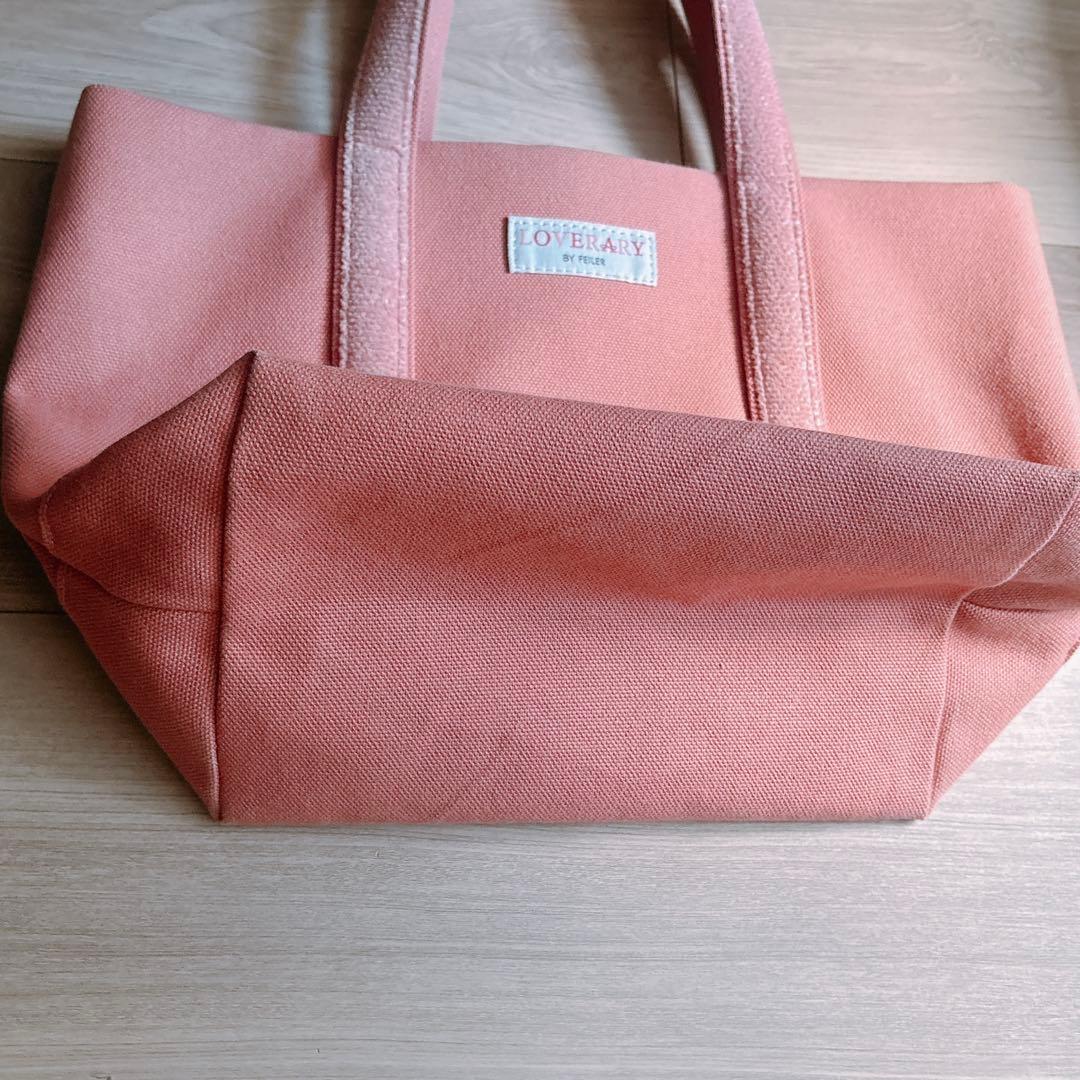 FEILER フェイラー オールドテディ ワッペントートバッグ (小) ピンク