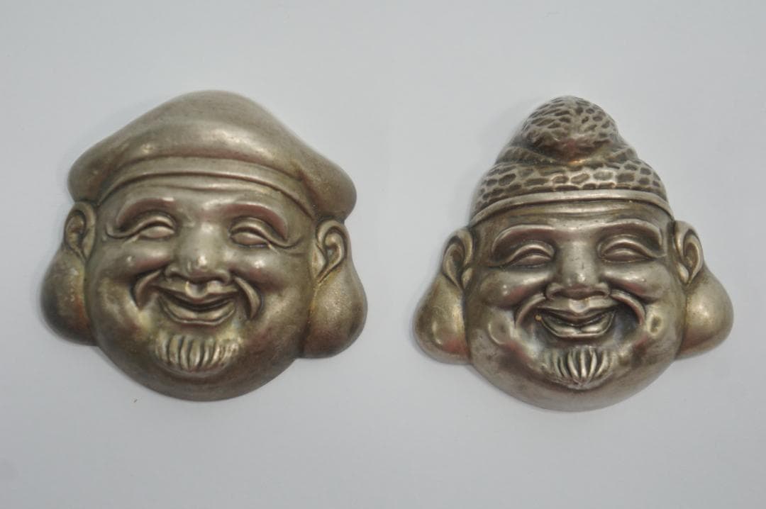 約 180g 純銀 生駒製 恵比寿 大黒 縁起物