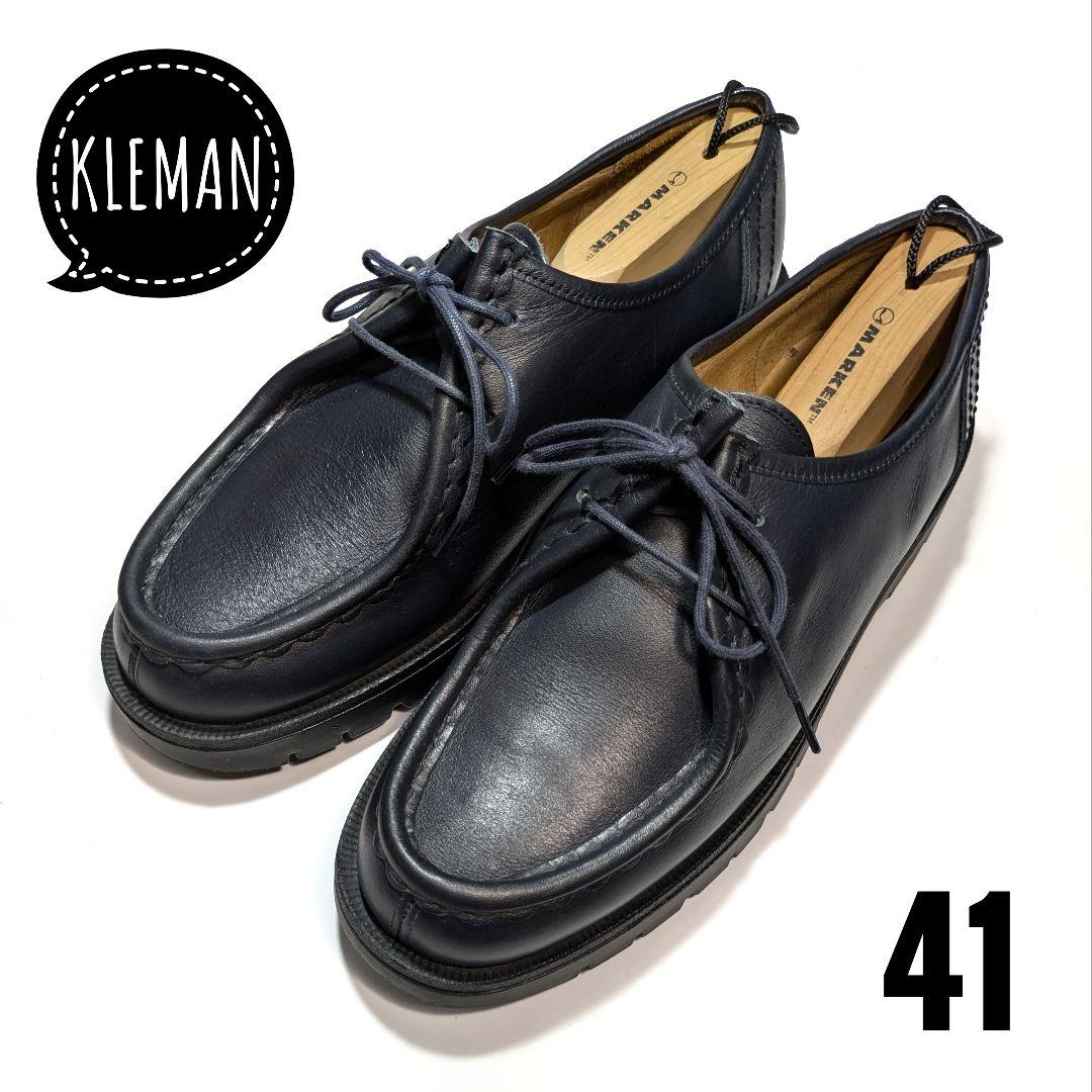 KLEMANクレマン41パドレ26㎝チロリアンシューズ ネイビー