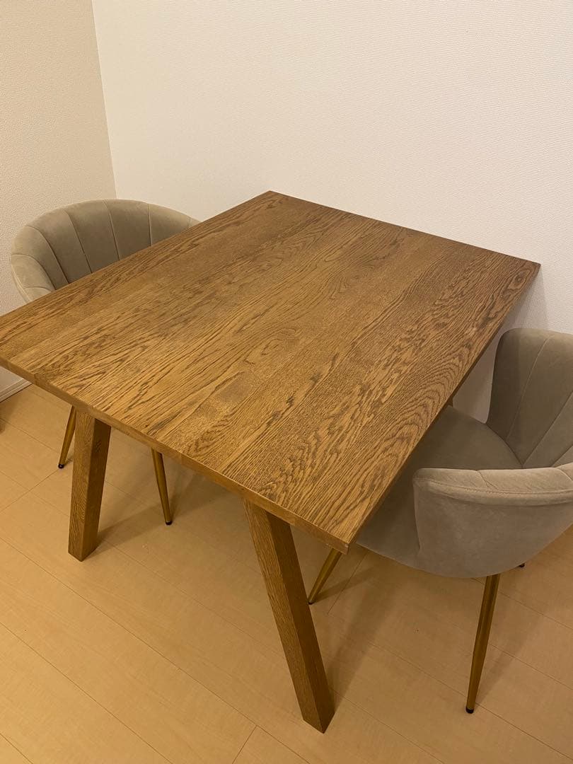 UNICO ELEMT(エレムト)　ダイニングテーブル W1000 ブラウン