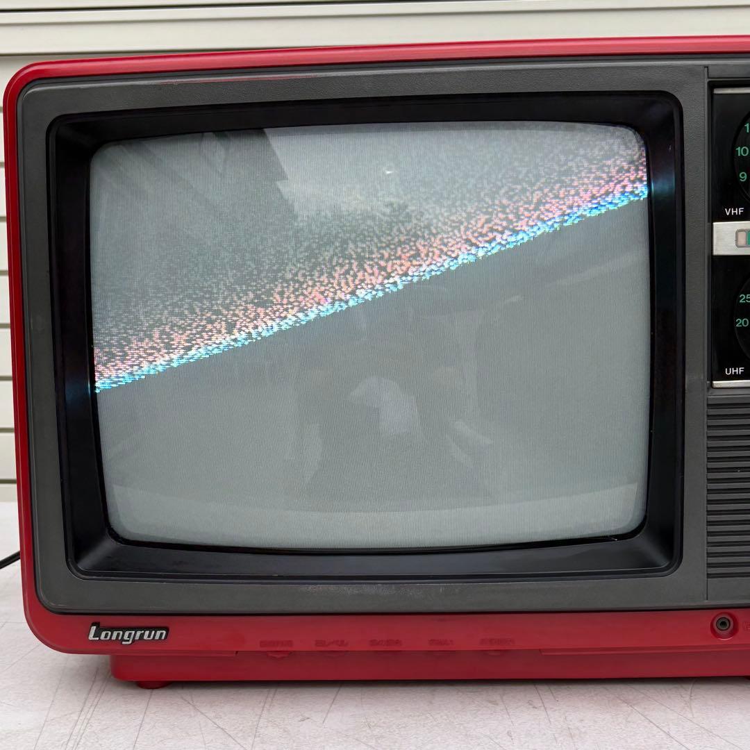1978年製■昭和レトロ■SHARP ブラウン管テレビ　CT-1405R 赤色
