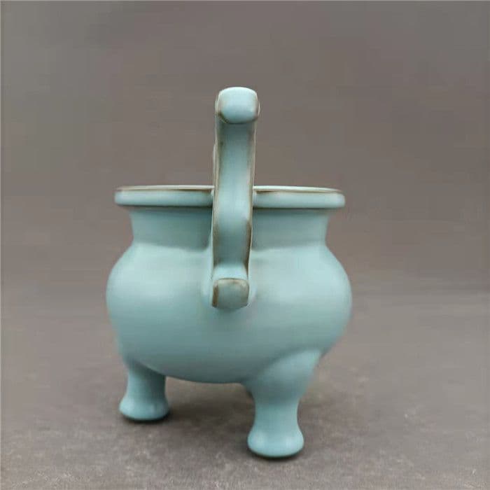 両耳如意尊三本足香炉 香道具   装飾品   現代工芸品 美術品 置物