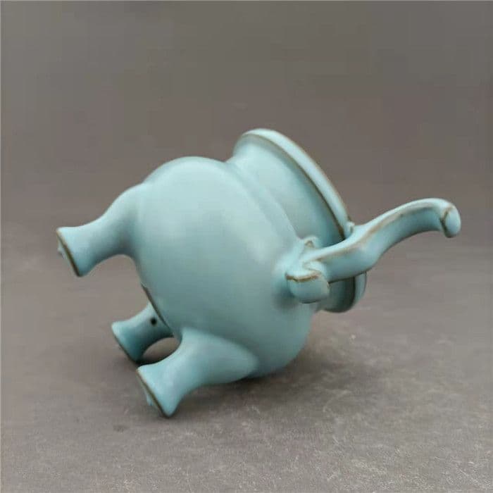 両耳如意尊三本足香炉 香道具   装飾品   現代工芸品 美術品 置物