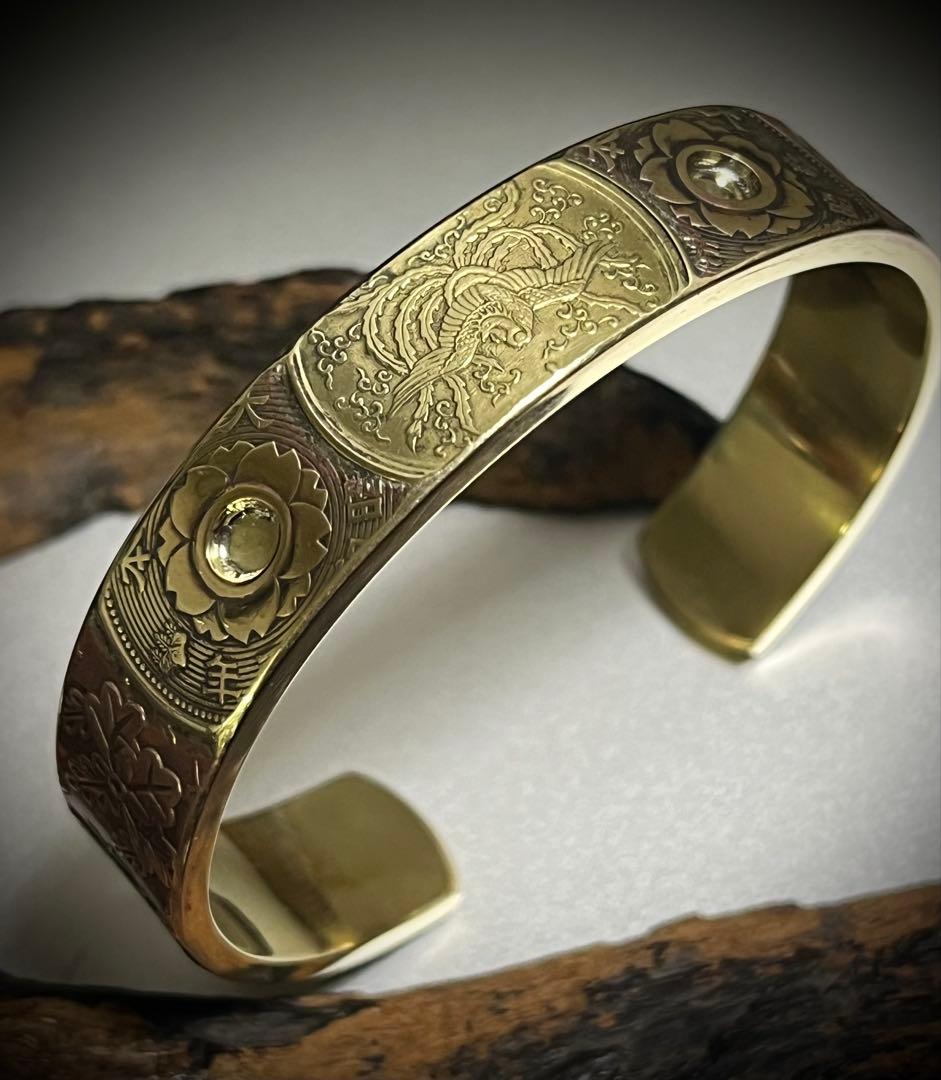 【本物古銭使用】日本古銭パッチワークバングル