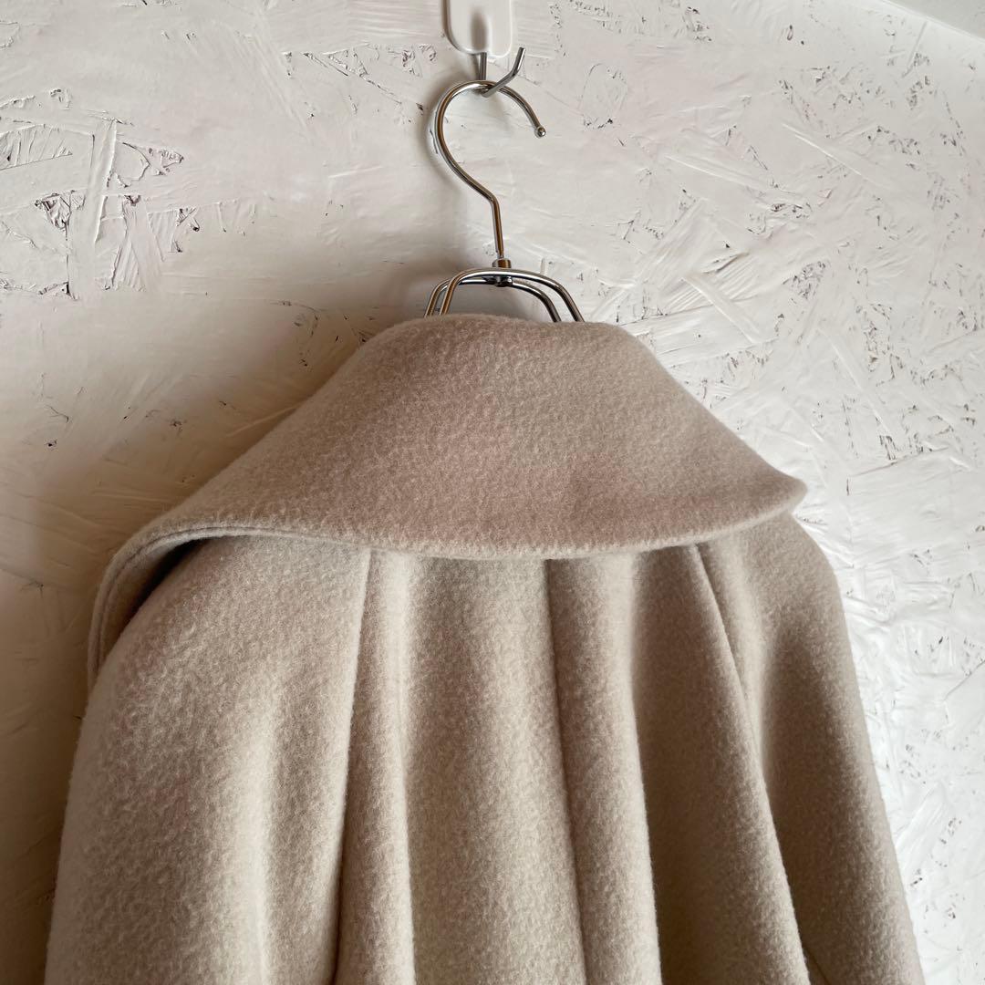 日本製【NOBLE】ウールロングチェスターコート　36