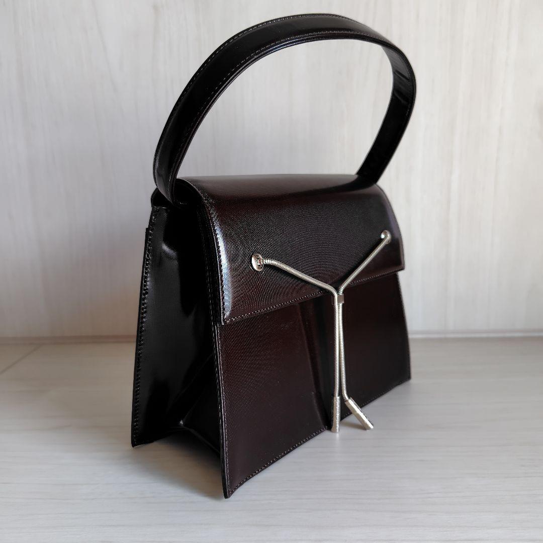 GIVENCHYレザーハンドバッグ(ダークブラウン)