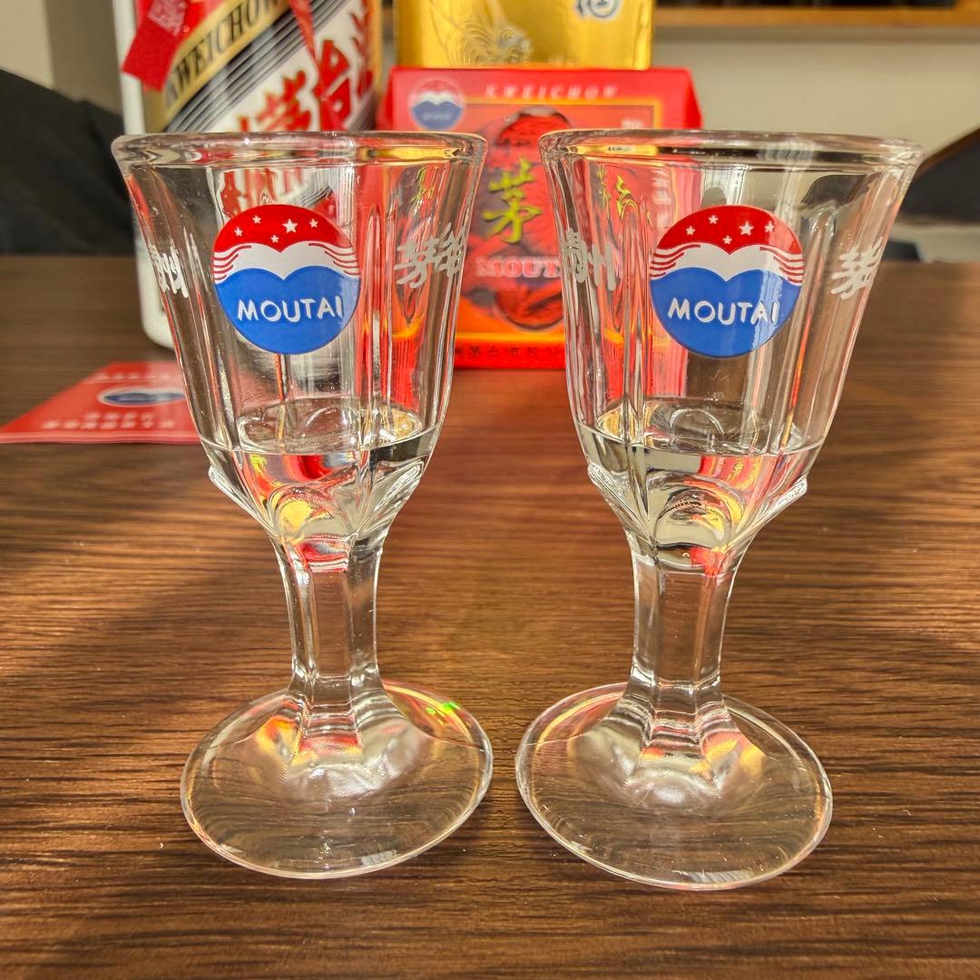 新品未使用　貴州茅台酒 マオタイ酒　天女ラベル500ml 付属グラス2個付き