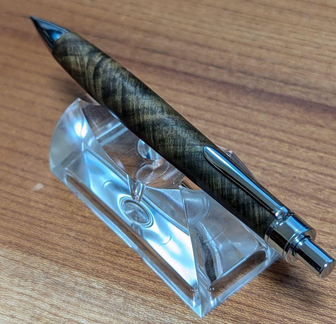 444サイアミーズローズウッド　シアメース　マイクロカーリー　木軸シャーペン