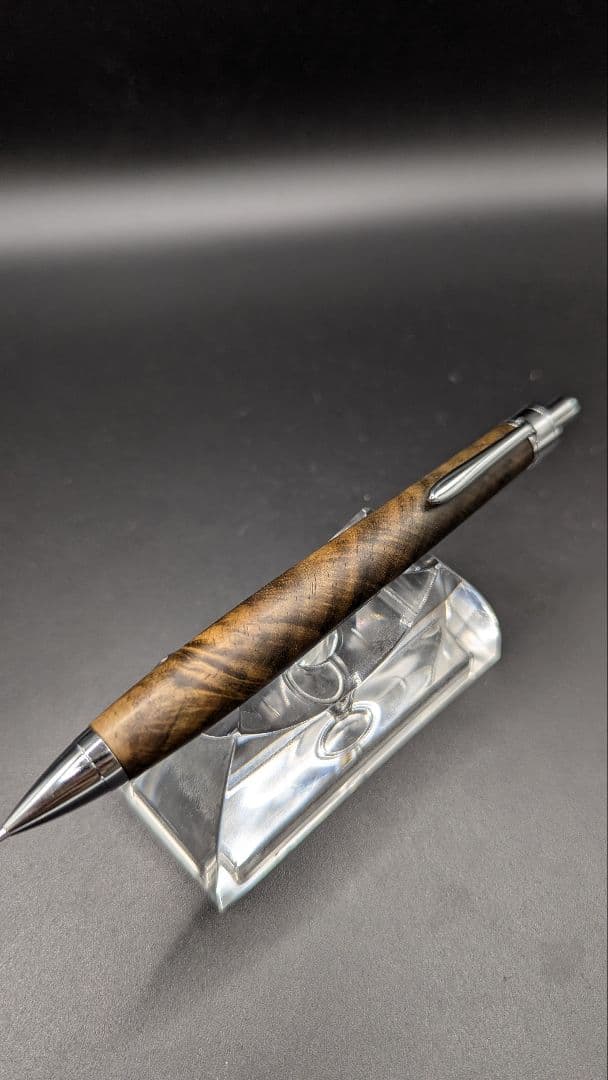 444サイアミーズローズウッド　シアメース　マイクロカーリー　木軸シャーペン