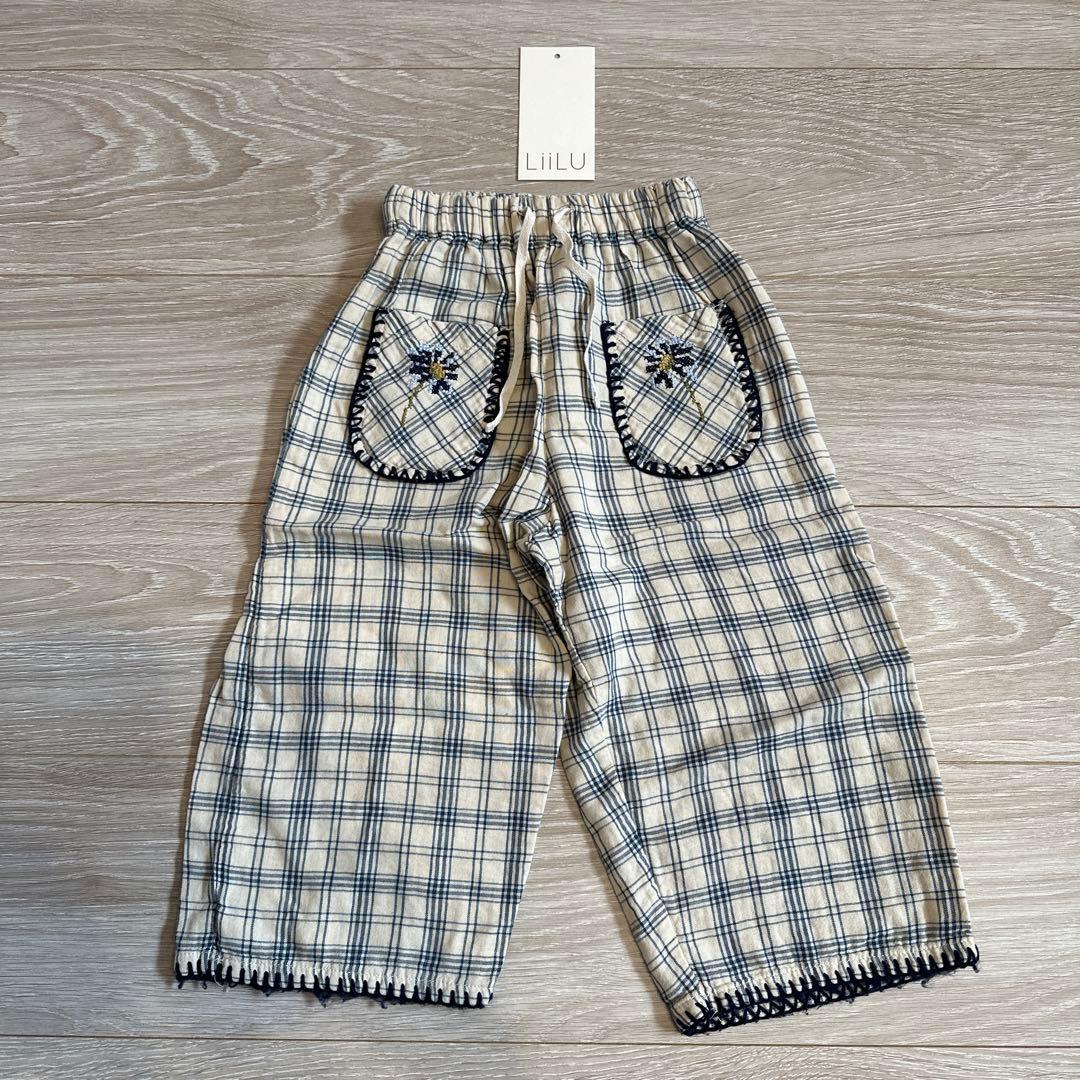 LiiLU Lilo Pants チェックロングパンツ 4y