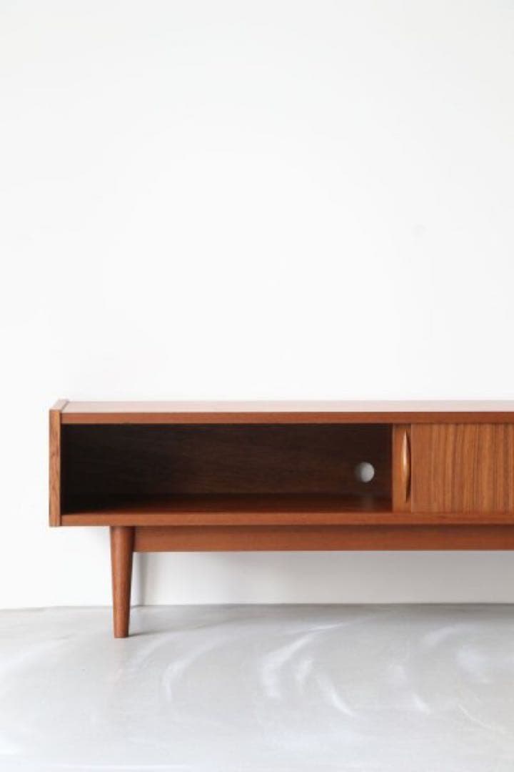 ブラウン木製テレビ台 引き出し付き