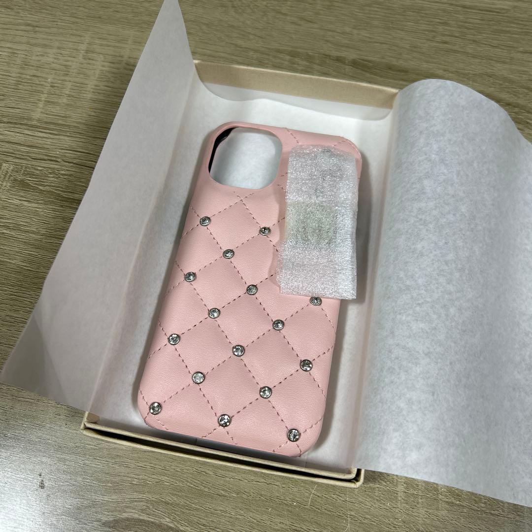 Darich キルティングビジューDDチャームiPhoneケース 13.14