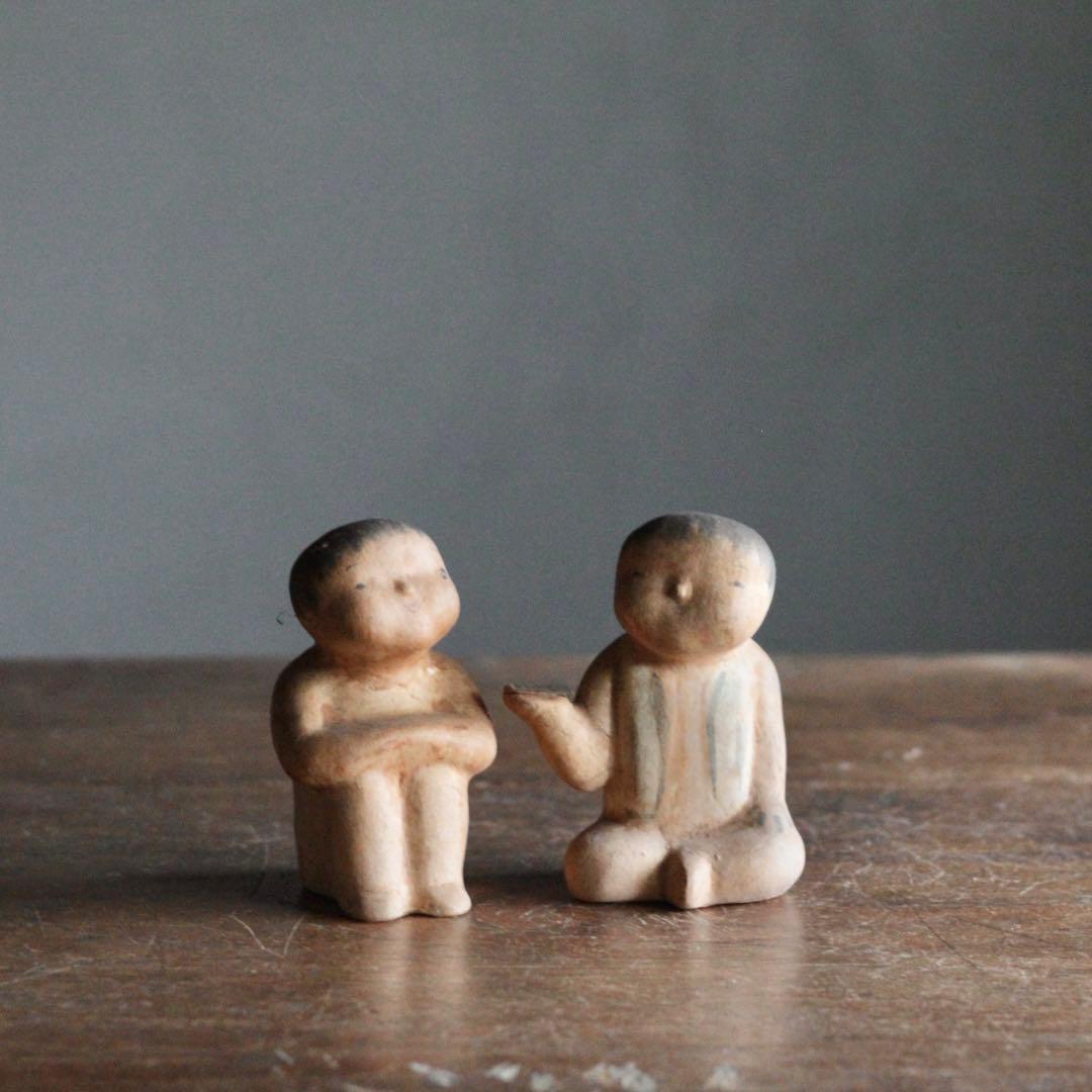 みよろ人形 「水辺興談」戦後複製品 三四郎人形 郷土人形 古道具 アンティーク