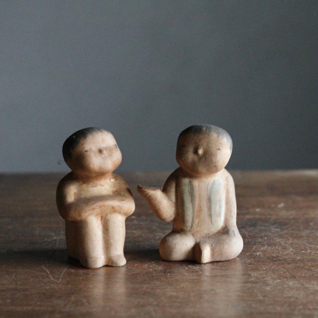 みよろ人形 「水辺興談」戦後複製品 三四郎人形 郷土人形 古道具 アンティーク