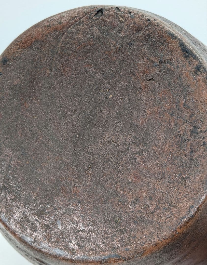 明治～昭和初期 備前焼 三耳壺 三耳壷 花瓶 花入 花器 フラワーベース 置物