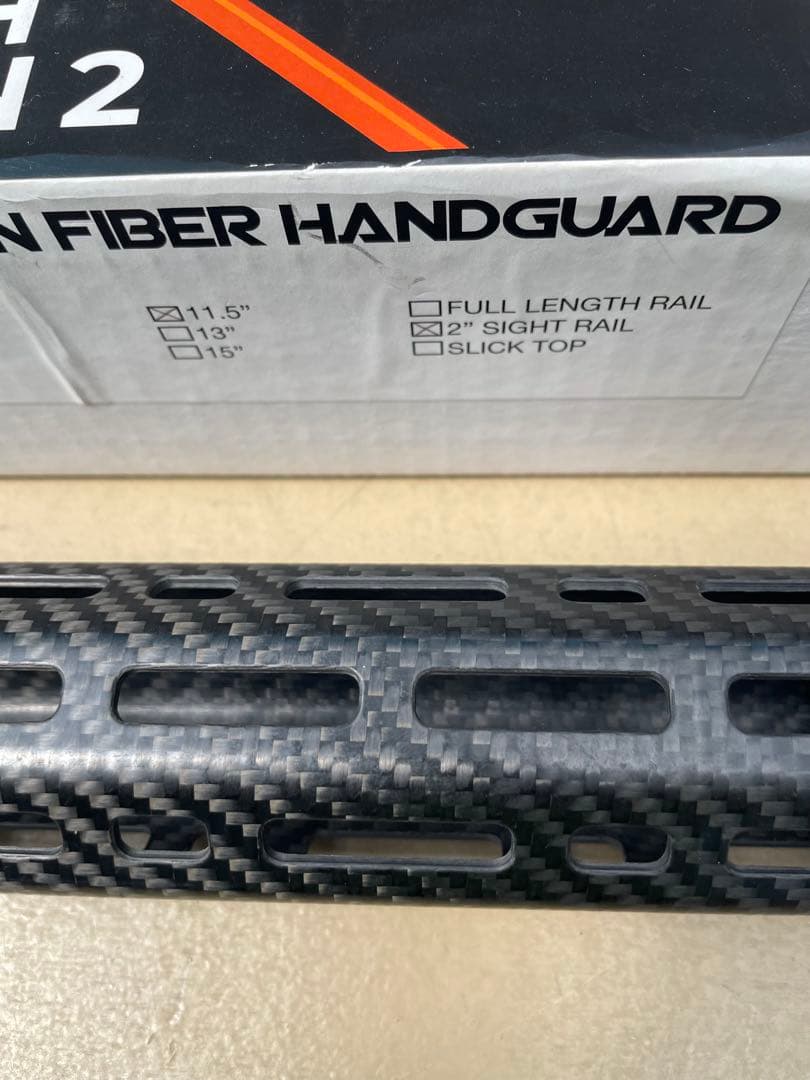 実物Lancer LCH GEN2カーボンファイバーハンドガード11.5inc