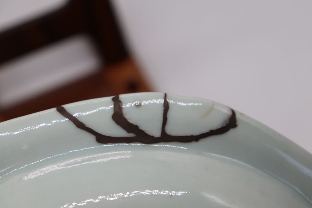 中国　清時代　南京山水紋湯鉢　共箱　送料込み0521