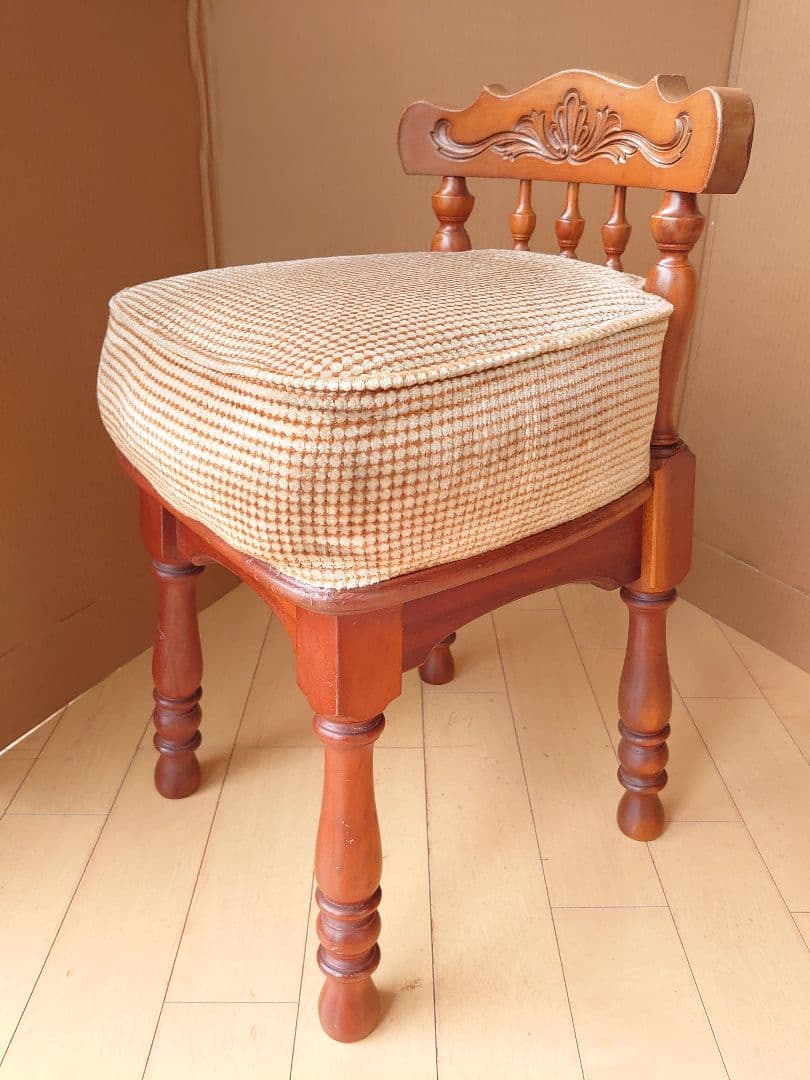 アンティーク 木製椅子 コスメティックチェア ウッドチェア