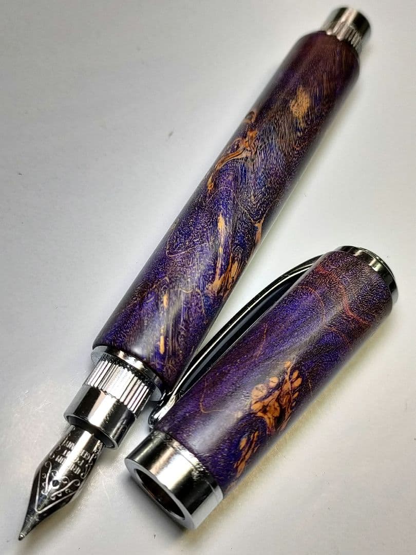 【メープルバール（スタビライズドウッド）】グラデュエイト万年筆