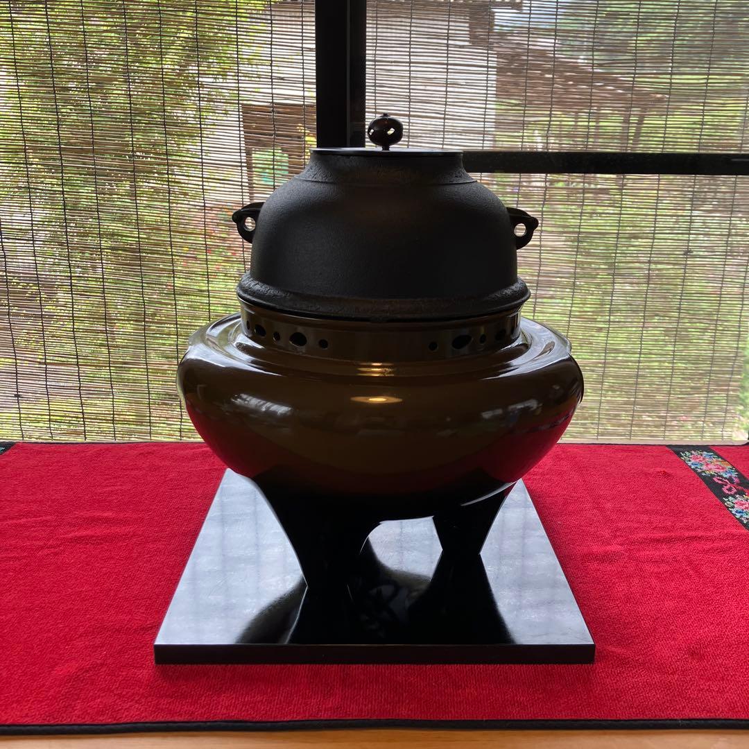【美品】茶釜　風炉型電熱器　野々田商店　茶道具 お点前道具