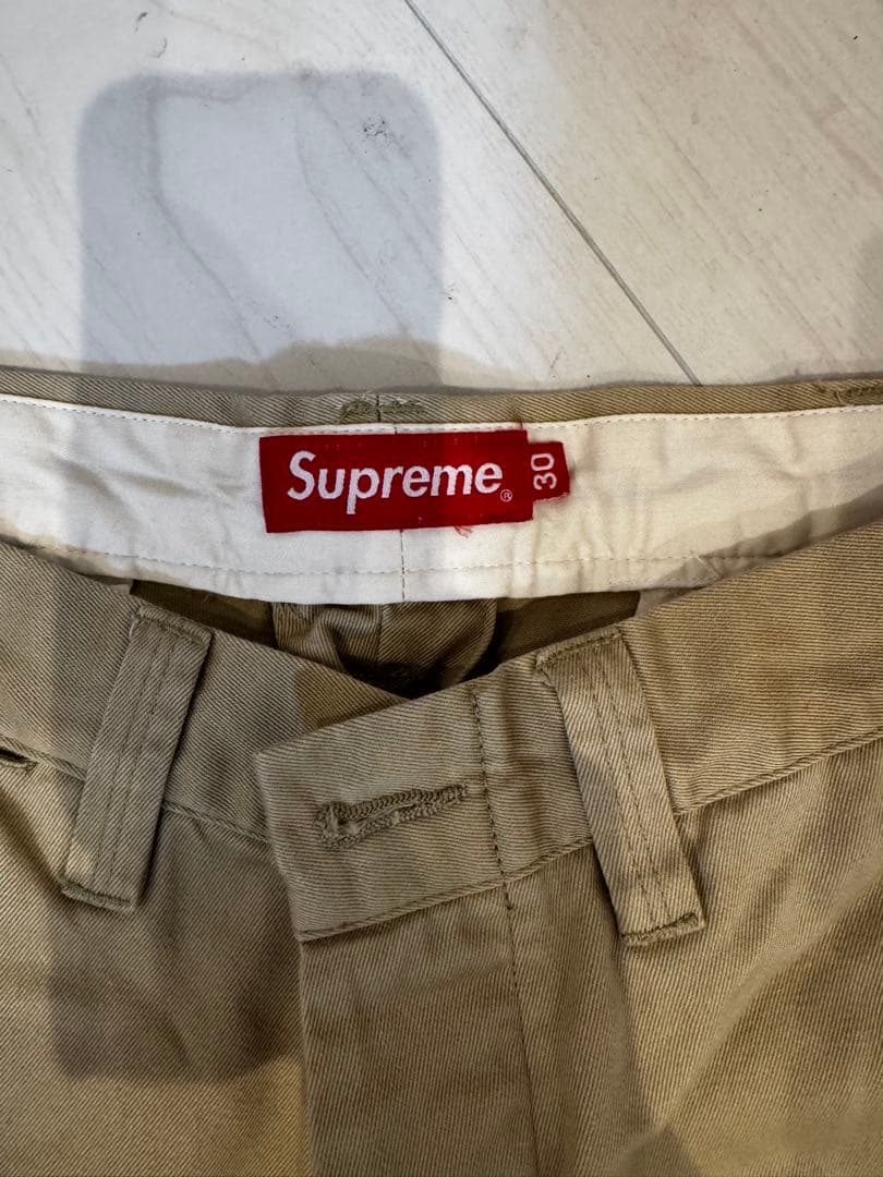 Supreme/Chino Pant/ピンナップ ガール ロゴ /ベージュ