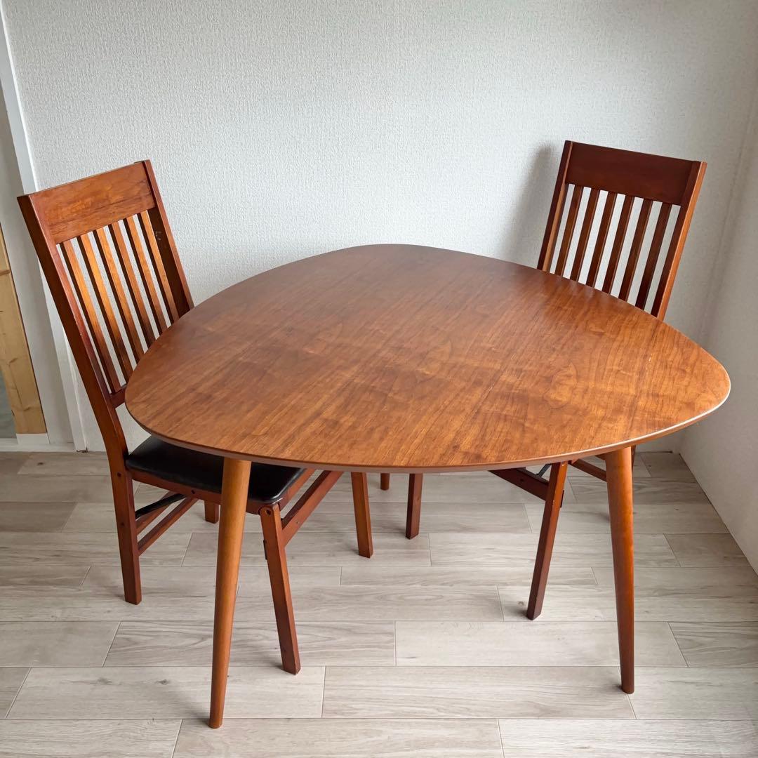 引き取り限定 NOCE ダイニングテーブル + 折りたたみチェア セット