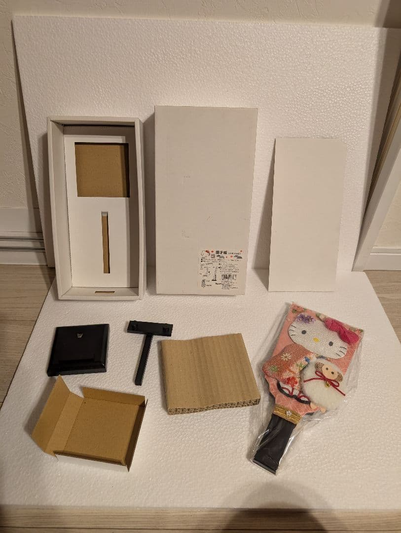 ハローキティ 花柄 羽子板