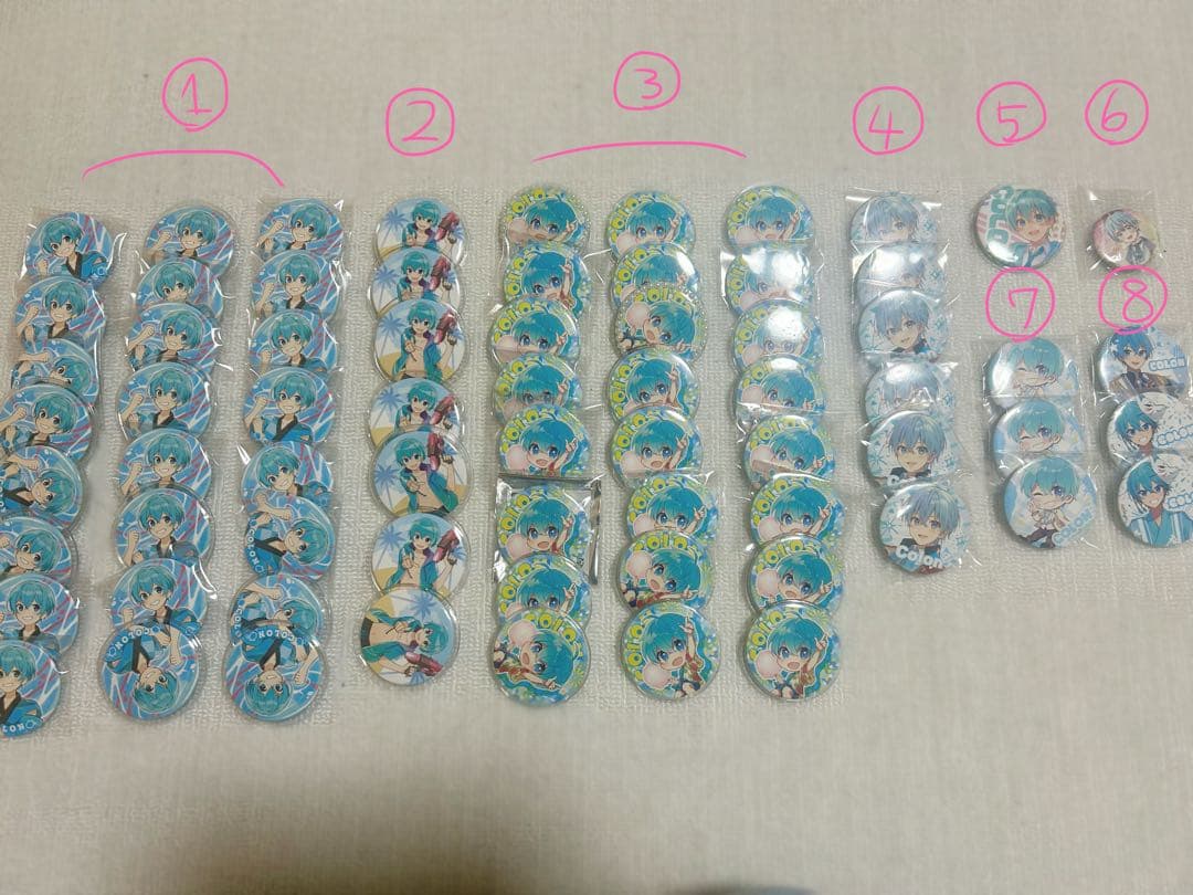 すとぷり ころんくん缶バッジ45個まとめ売り①なし 値下げ