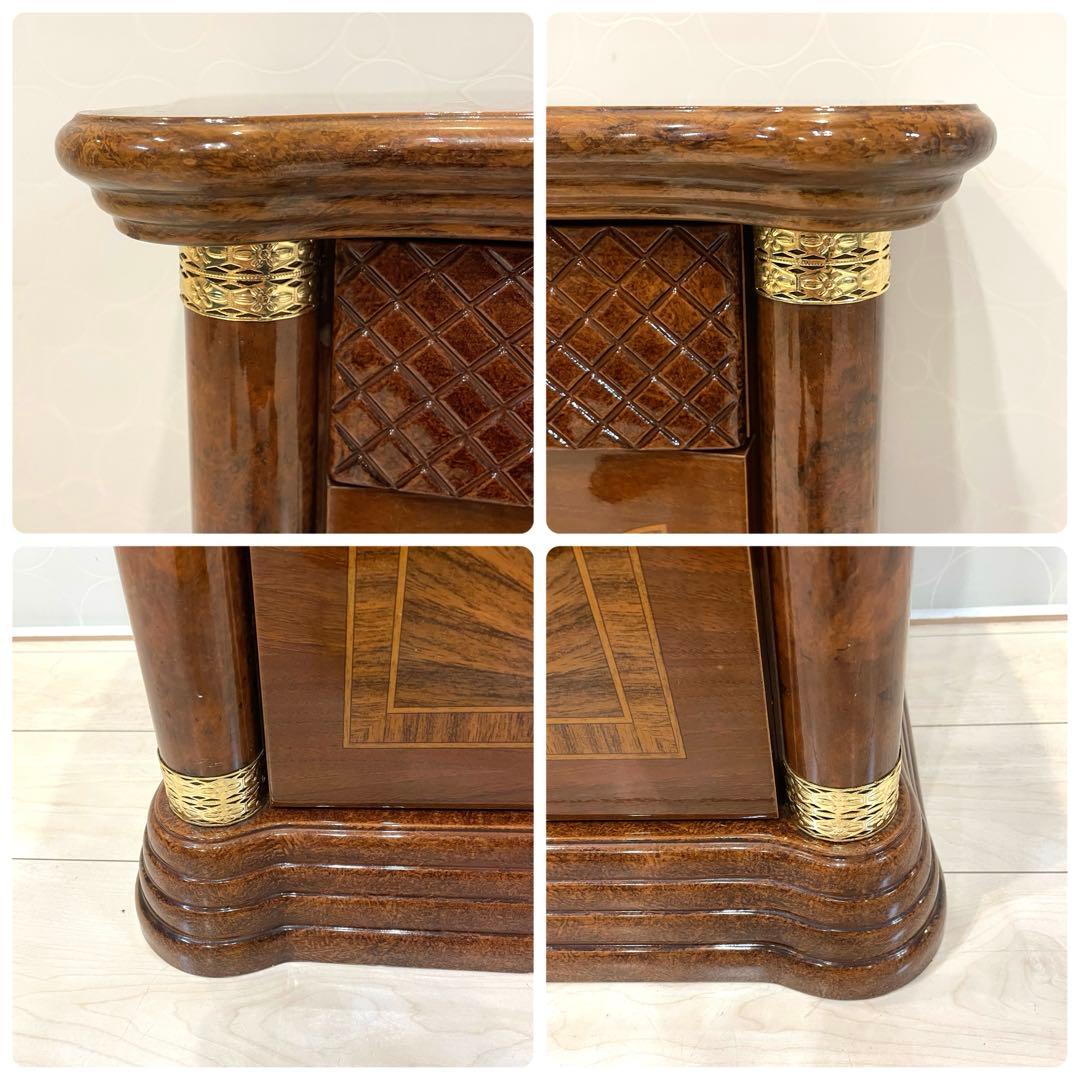 【美品】イタリア製 サルタレッリ 象嵌 サイドチェスト 高級インテリア 収納