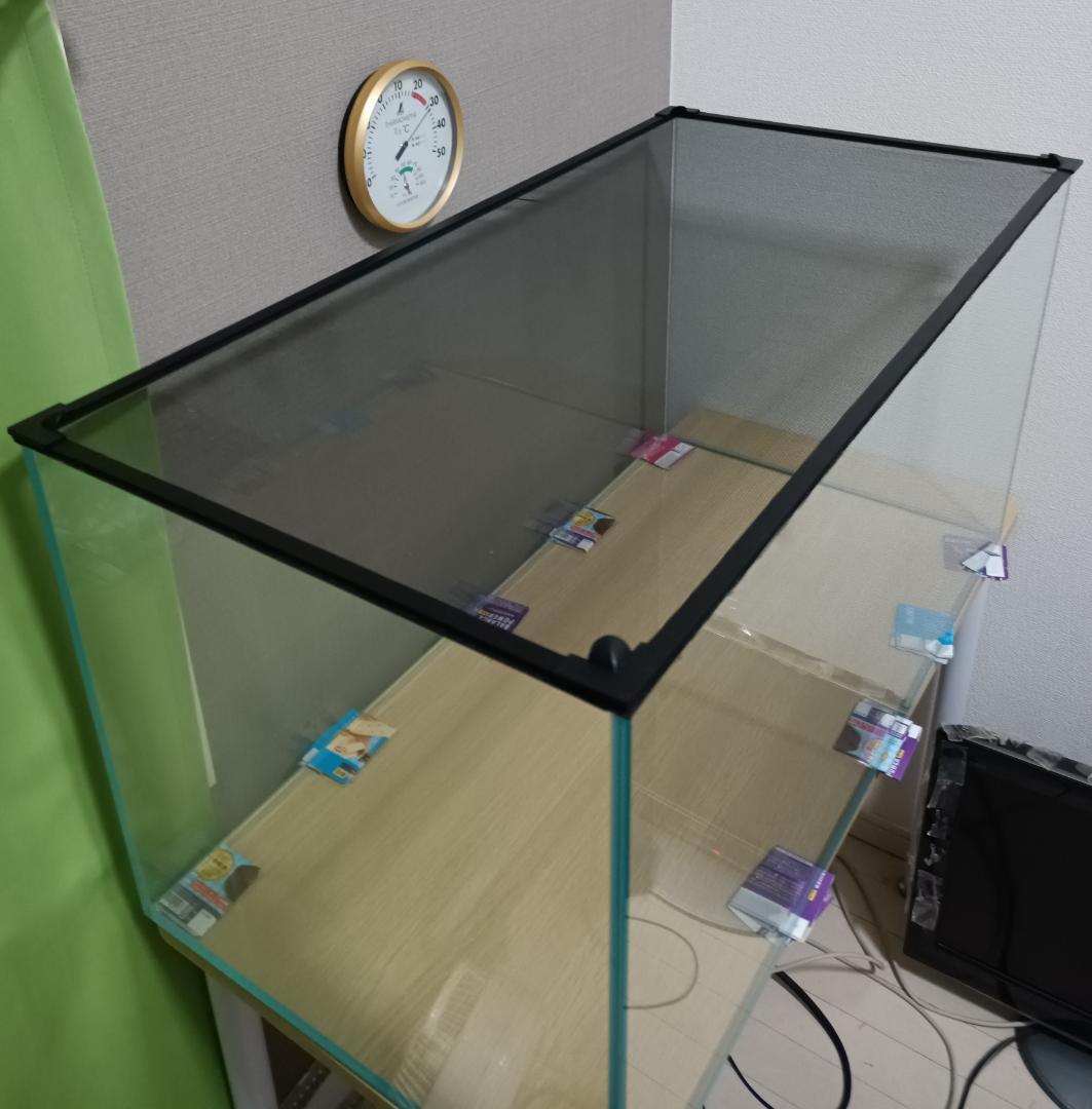 アクロ90㎝ガラス水槽　スーパークリアクロスカット 90×45×45㎝