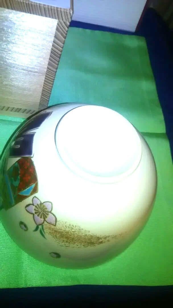 抹茶茶碗、共箱入、乾山写、雛人形、紫雲作、3番