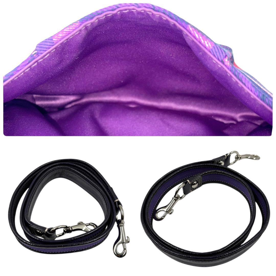 【極美品】00s y2k coach bag poppy purple 2way