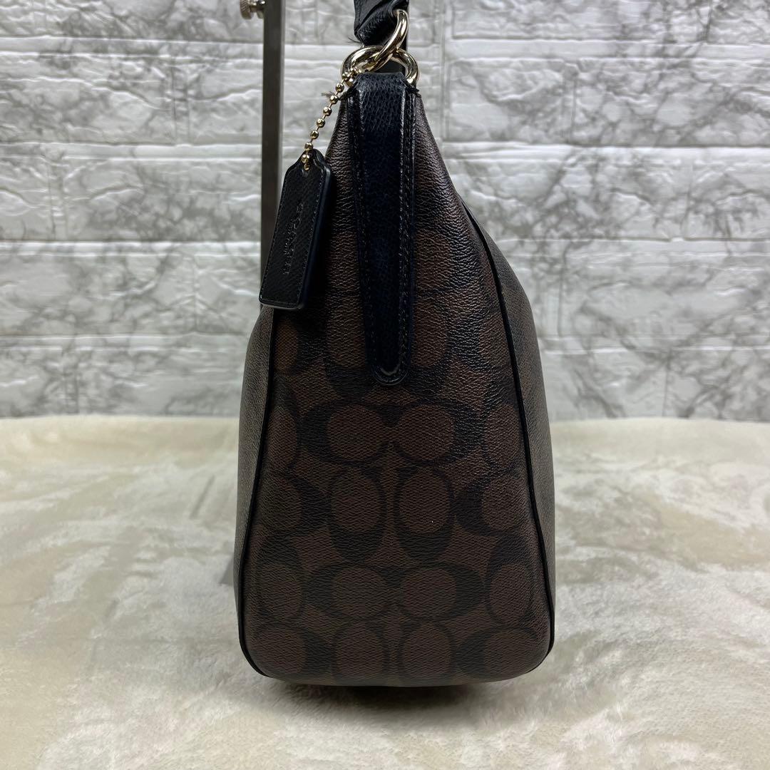 【極美品】 コーチ ホーボー ショルダー ハンドバッグ 2way シグネチャー