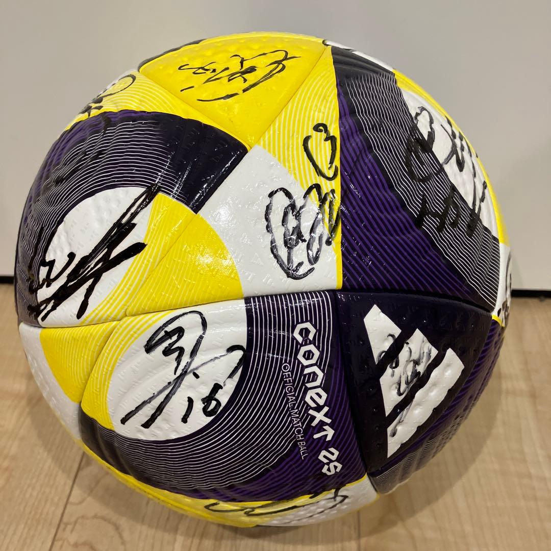 adidas CONEXT 25 サッカーボール 公式球　松本山雅FC サイン