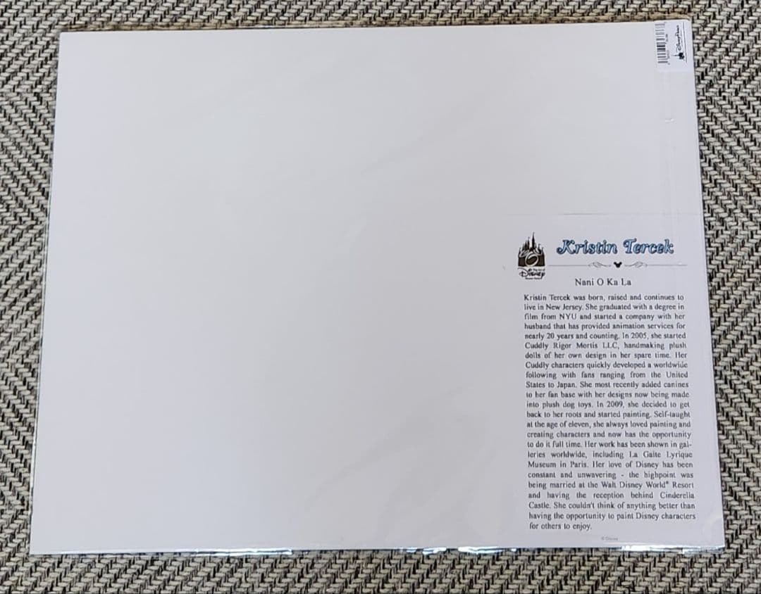 アメリカディズニー スティッチ 印刷物 Kristin Tercek