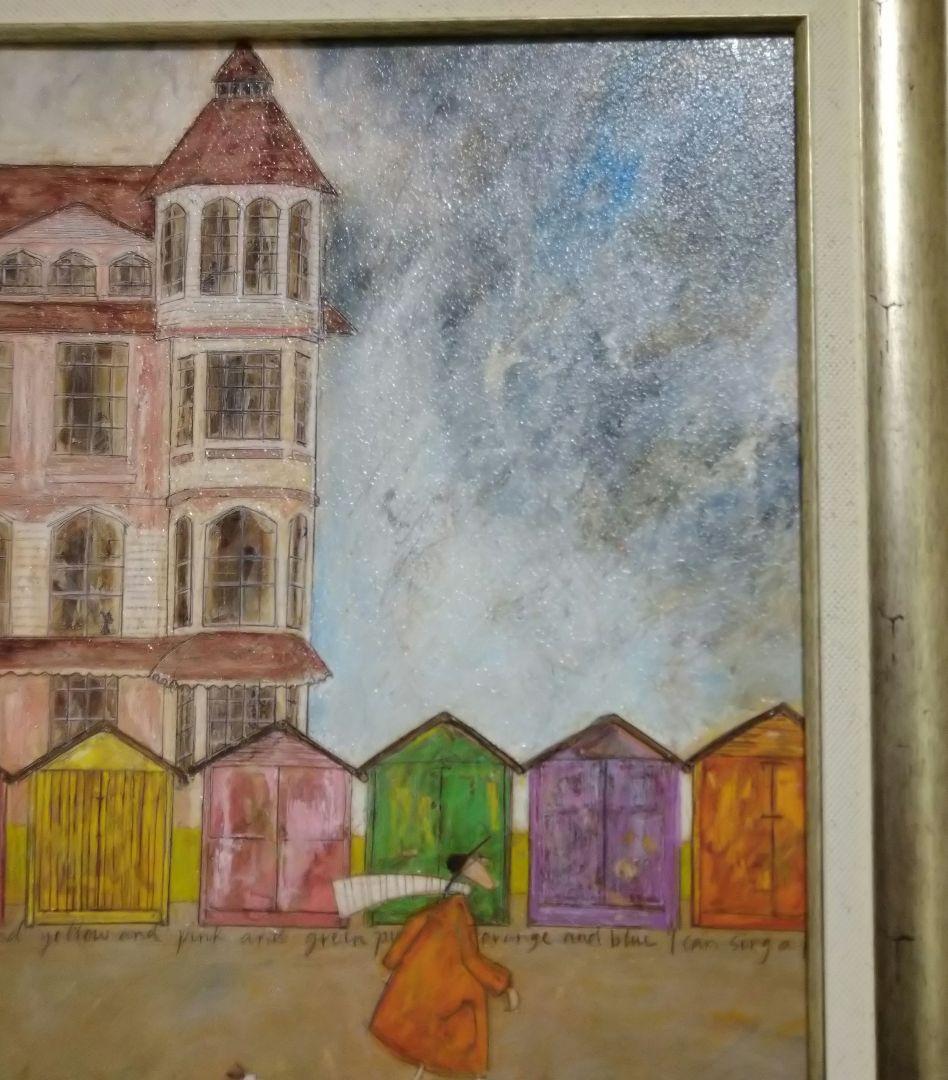 「美品」人気画家のアクリル絵画　サムトフト