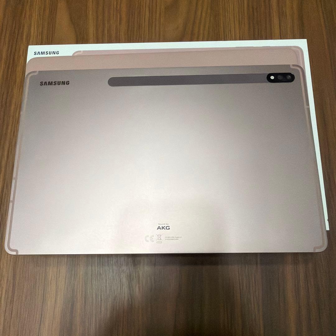 Galaxy Tab S7+ ローズゴールド 本体とケース、256GBのSD付き