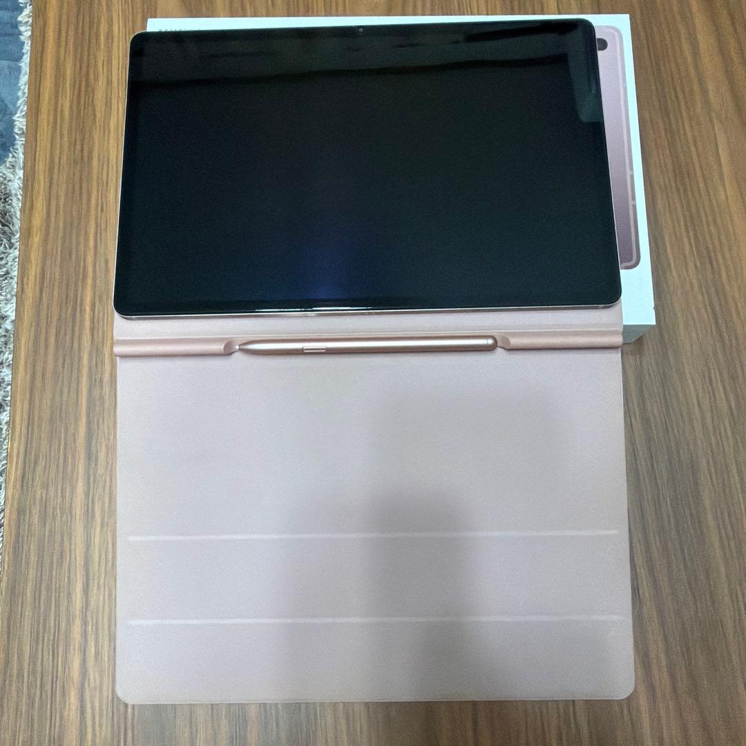 Galaxy Tab S7+ ローズゴールド 本体とケース、256GBのSD付き