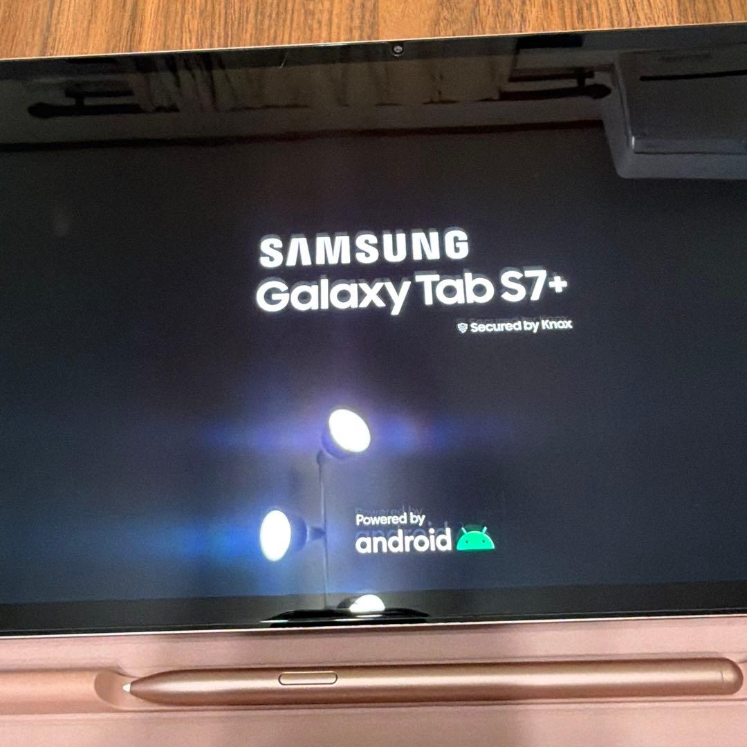 Galaxy Tab S7+ ローズゴールド 本体とケース、256GBのSD付き