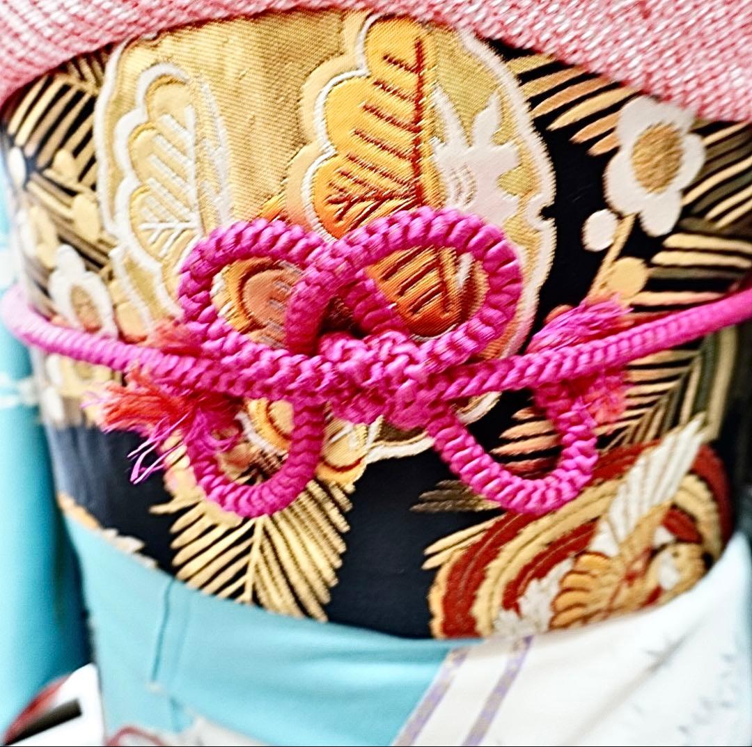 振袖　6点セット【1D】正絹　成人式　成人式