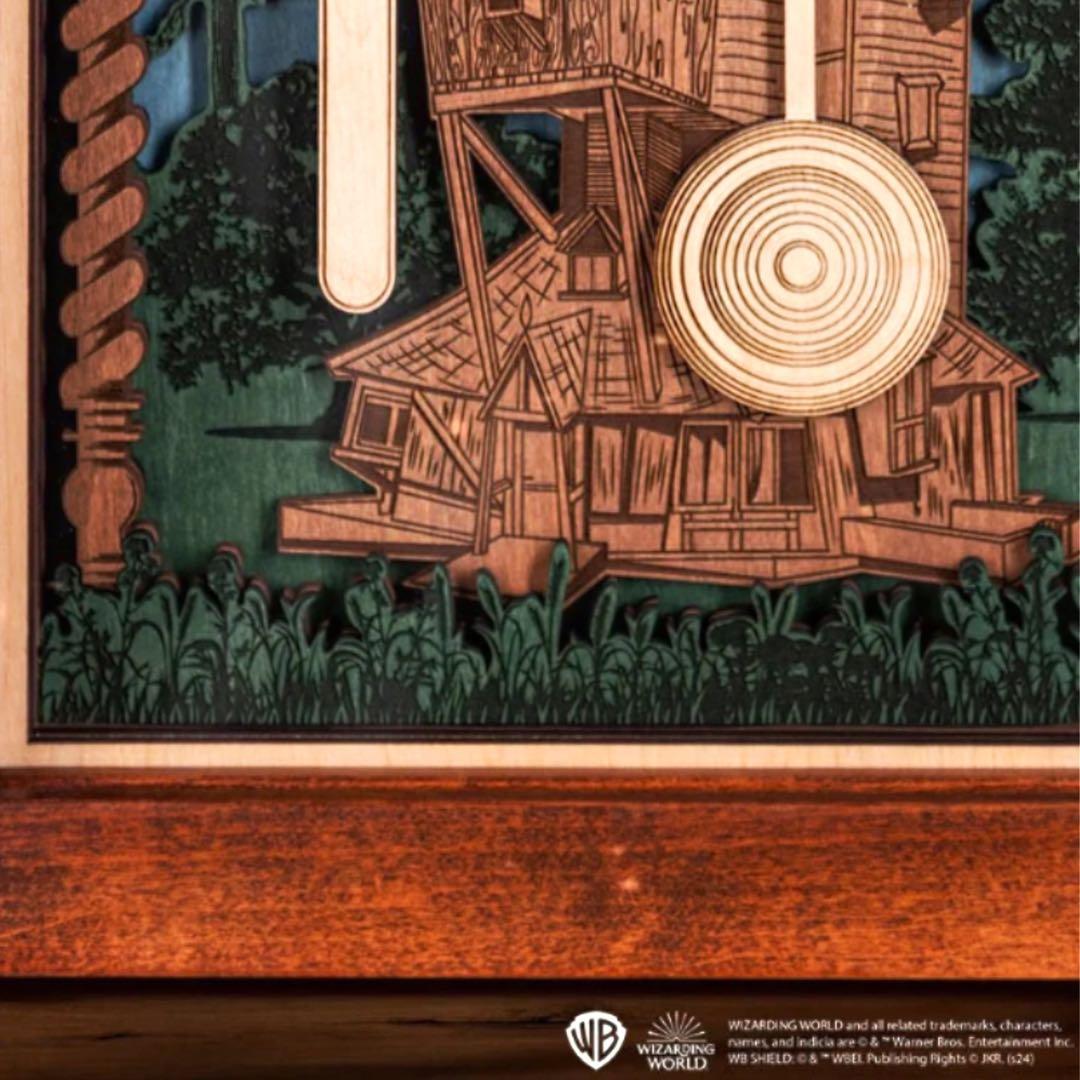 ハリーポッター公式品ウィーズリー家の木製掛け時計 レプリカ アンティーク 限定版