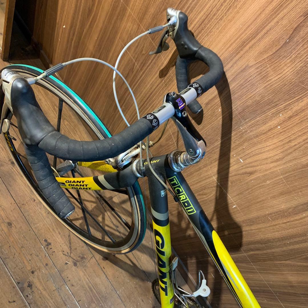 GIANT TCR-1 2000 ロードバイク イエロー 2×9ギア Sサイズ